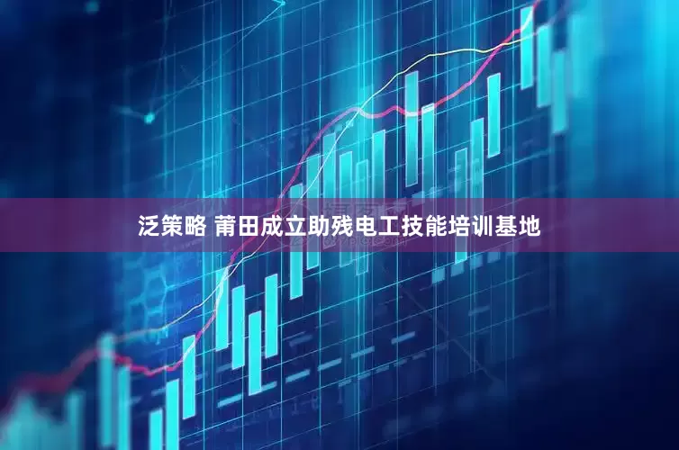 泛策略 莆田成立助残电工技能培训基地