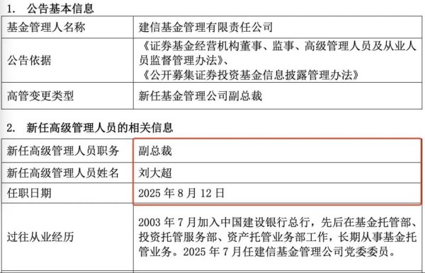 长红配资 万亿老牌公募迎新一任副总裁